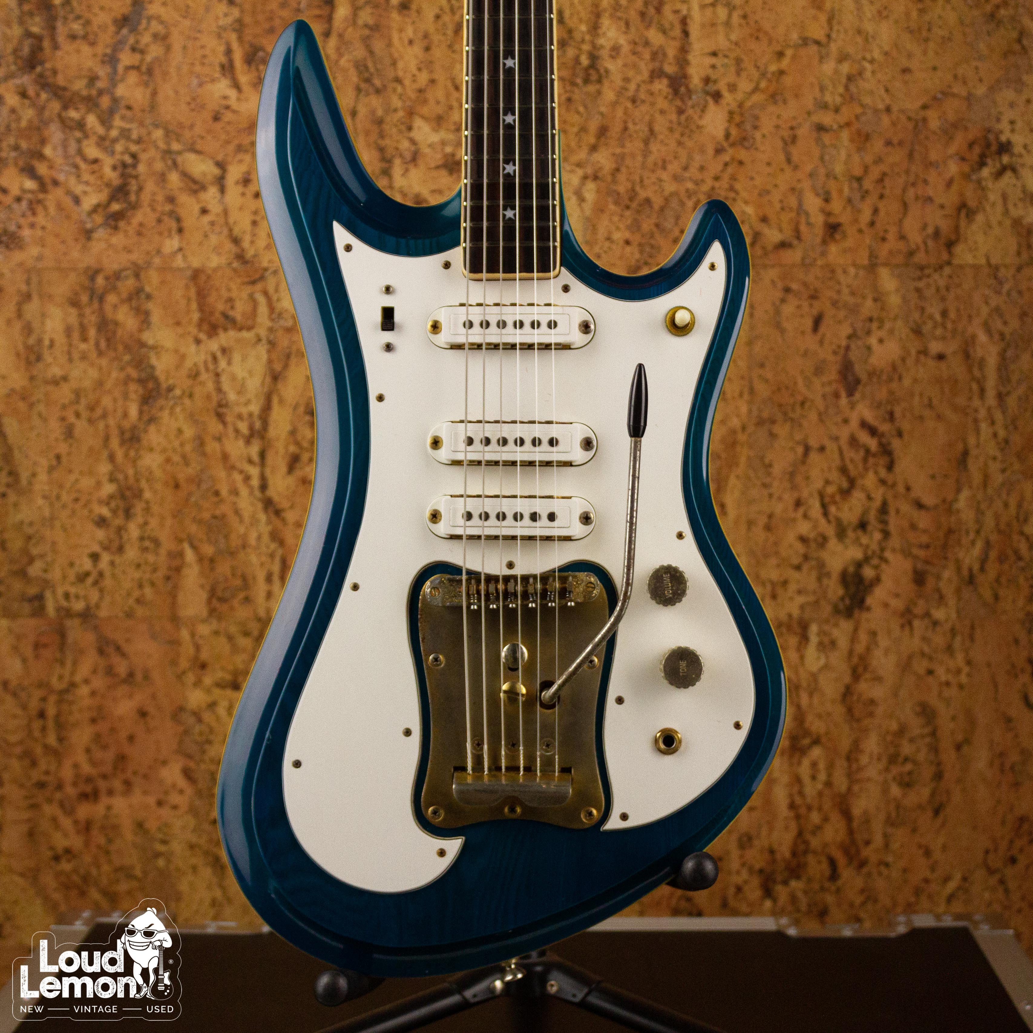 Guyatone LG-350T Custom Blue 1978 Japan электрогитара — купить в